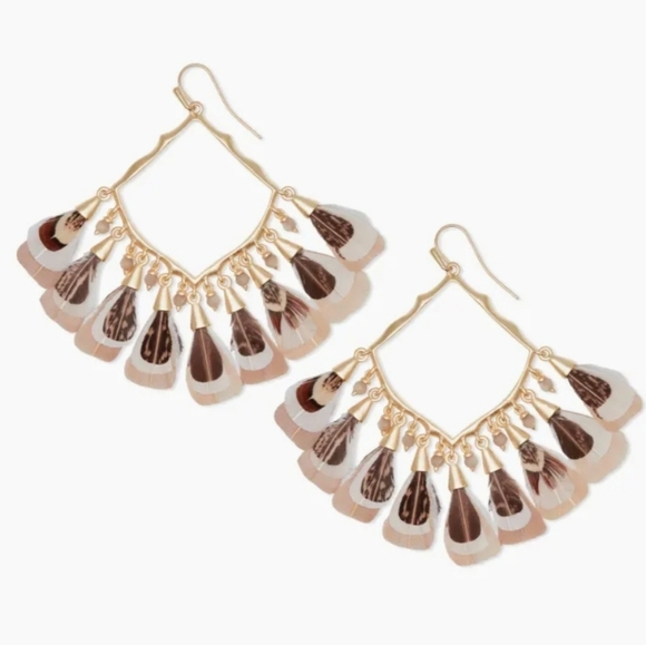 Found! Brown / Tan Raven earrings - Picture 1 of 1